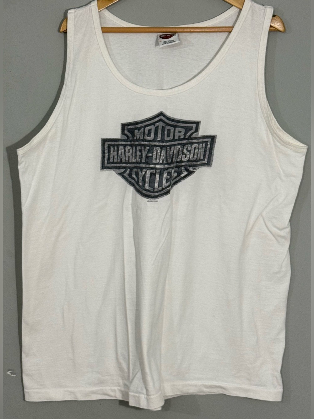 Vintage 2001 Harley Davidson Atlantic City NJ Muscle Tank XL USA Made
